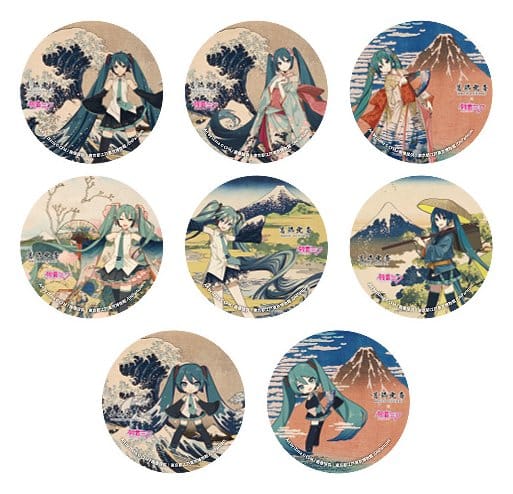 Katsushika Hokusai x Hatsune Miku assortiment boîte-mystère badges 6 cm (8)