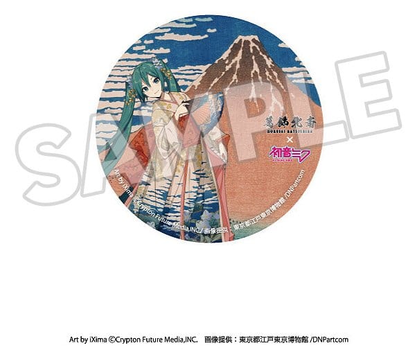 Katsushika Hokusai x Hatsune Miku assortiment boîte-mystère badges 6 cm (8)