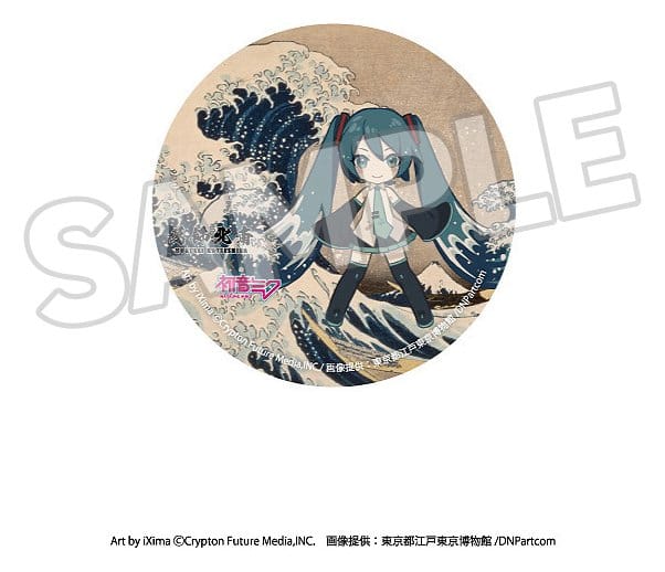 Katsushika Hokusai x Hatsune Miku assortiment boîte-mystère badges 6 cm (8)