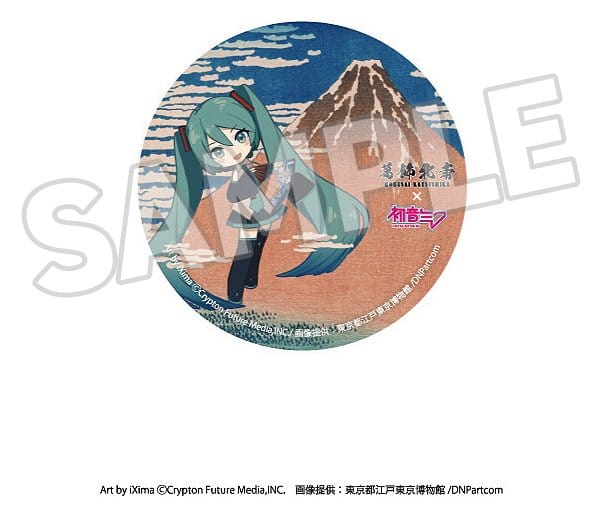 Katsushika Hokusai x Hatsune Miku assortiment boîte-mystère badges 6 cm (8)