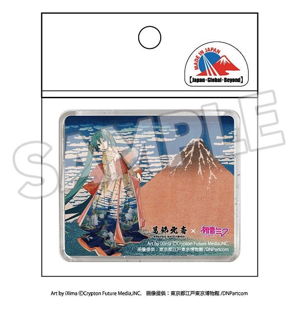 Katsushika Hokusai x Hatsune Miku aimant 3D Thirty-six Views of Mount Fuji Fine Wind, Clear Morning