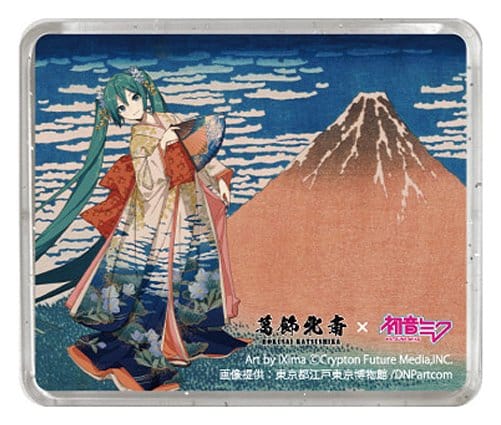 Katsushika Hokusai x Hatsune Miku aimant 3D Thirty-six Views of Mount Fuji Fine Wind, Clear Morning