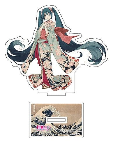Hatsune Miku x Katsushika Hokusai iXima acryliques découpés The Great Wave off Kanagawa 10 cm (5)