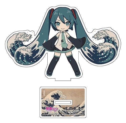Hatsune Miku x Katsushika Hokusai iXima acryliques découpés The Great Wave off Kanagawa 10 cm (5)
