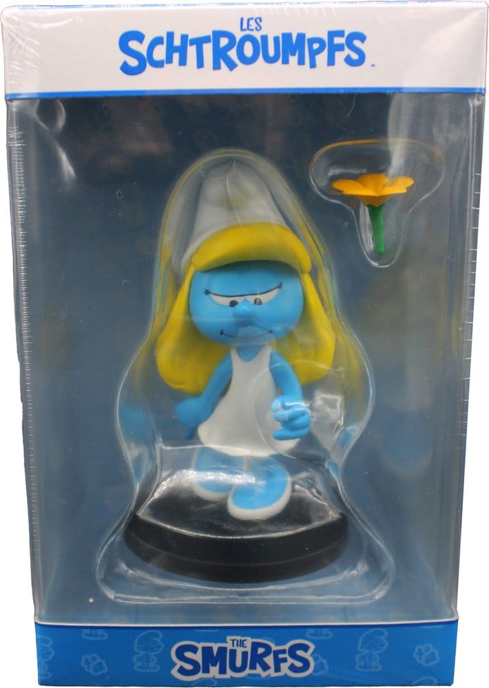 Les Schtroumpfs Statue Schtroumpfette avec Fleur 12 cm