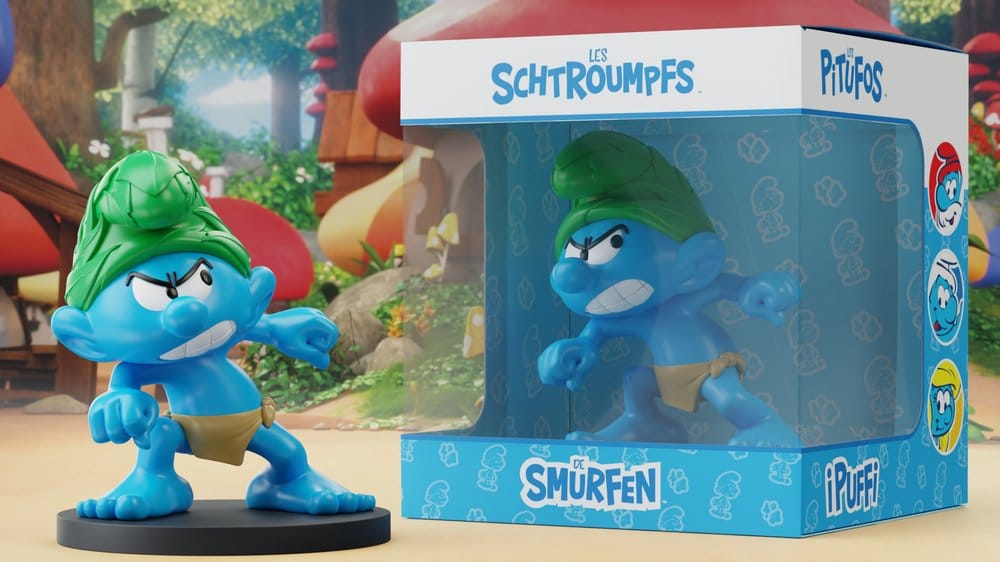 Les Schtroumpfs Statue Schtroumpf Sauvage 10 cm