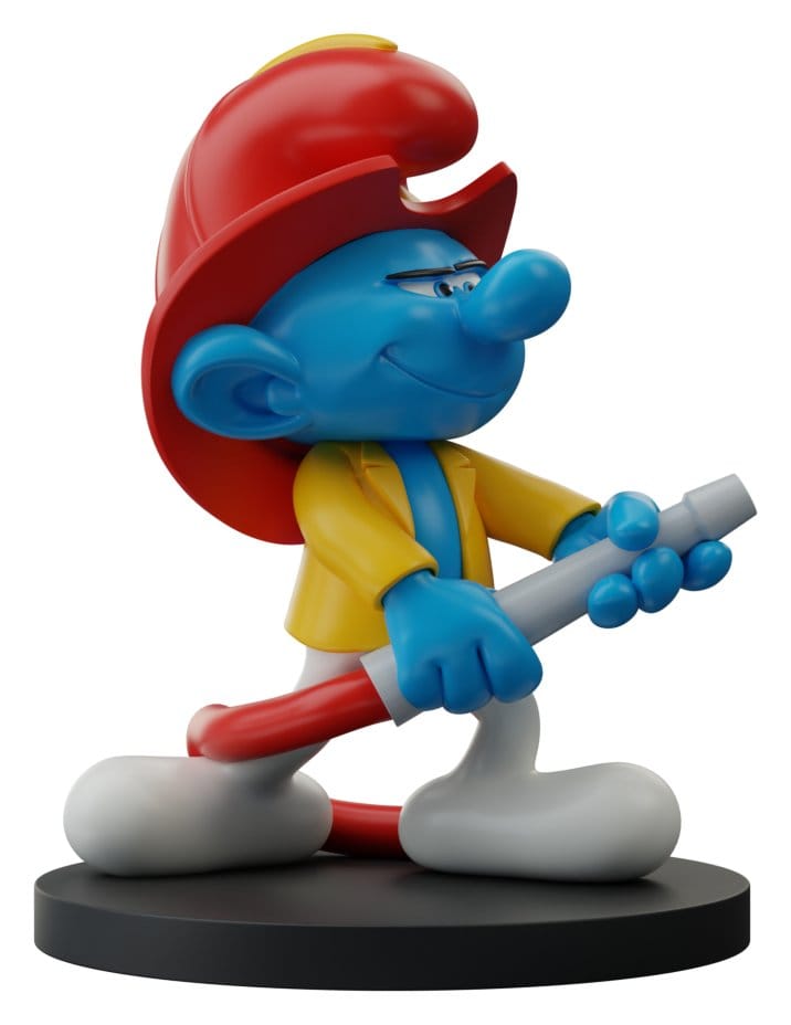 Les Schtroumpfs Statue Schtroumpf Pompier 12 cm