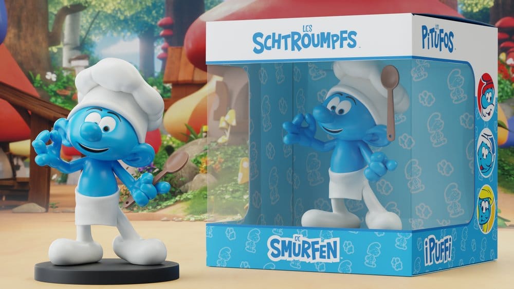 Les Schtroumpfs Statue Schtroumpf Cuisinier 12 cm