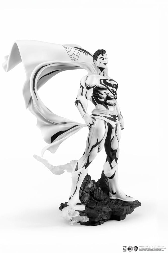 Man of Steel PX statuette PVC 1/8 SDCC 2024 Superman Black & White Version 36 cm