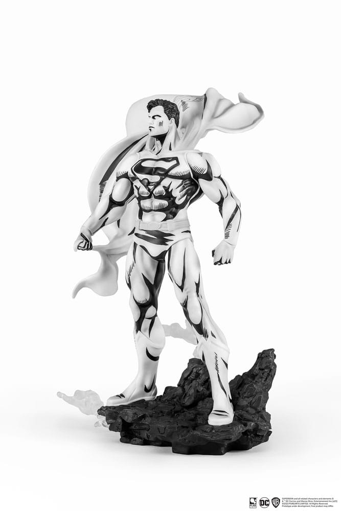 Man of Steel PX statuette PVC 1/8 SDCC 2024 Superman Black & White Version 36 cm