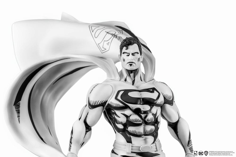 Man of Steel PX statuette PVC 1/8 SDCC 2024 Superman Black & White Version 36 cm
