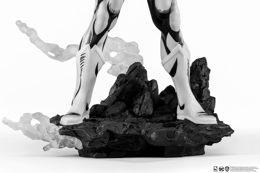 Man of Steel PX statuette PVC 1/8 SDCC 2024 Superman Black & White Version 36 cm