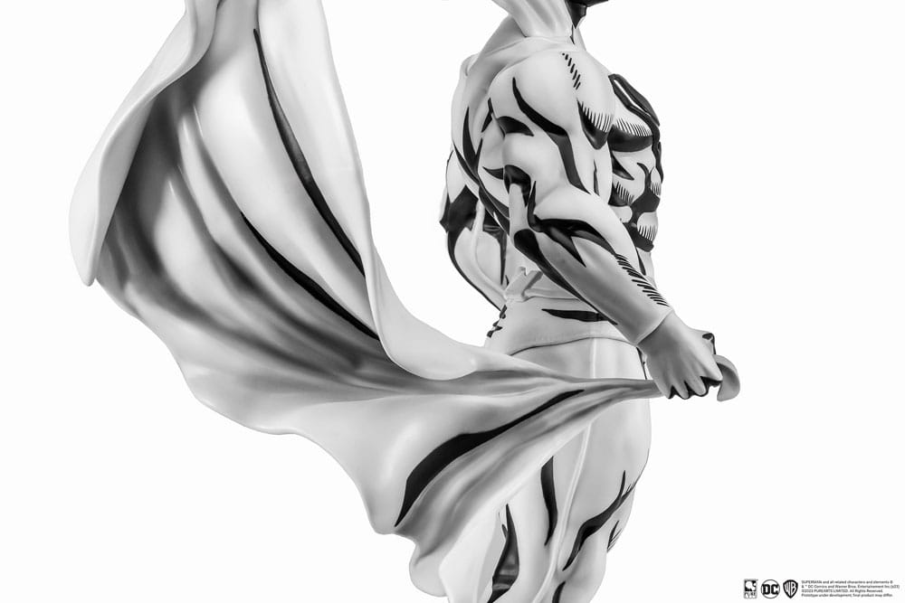 Man of Steel PX statuette PVC 1/8 SDCC 2024 Superman Black & White Version 36 cm