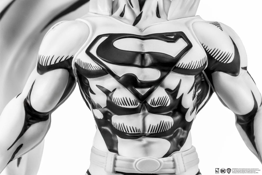 Man of Steel PX statuette PVC 1/8 SDCC 2024 Superman Black & White Version 36 cm