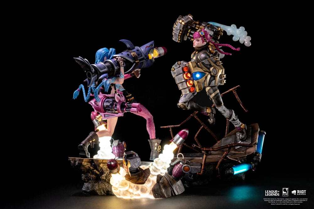 PureArts - 1:6 Scale Statues - League Of Legends - Jinx et Vi Statue 40cm