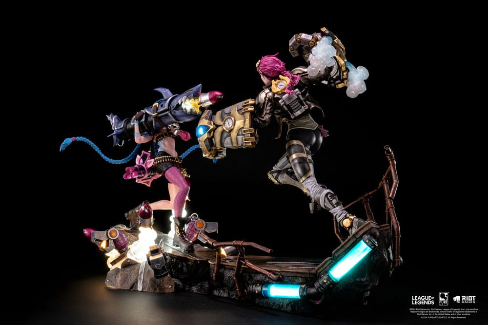 PureArts - 1:6 Scale Statues - League Of Legends - Jinx et Vi Statue 40cm