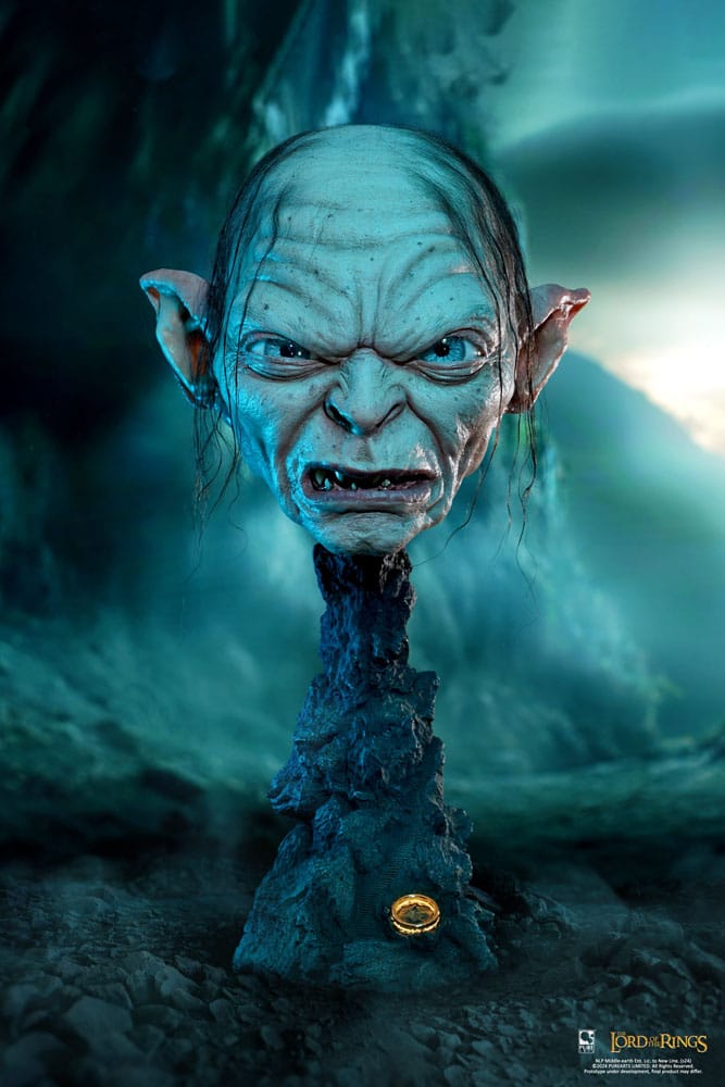 Le Seigneur des Anneaux réplique 1/1 Scale Art Mask Gollum Exclusive Edition 47 cm