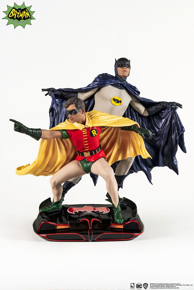 PureArts - 1:8 Scale Statues - Batman '66 - Batman et Robin Statue 23cm