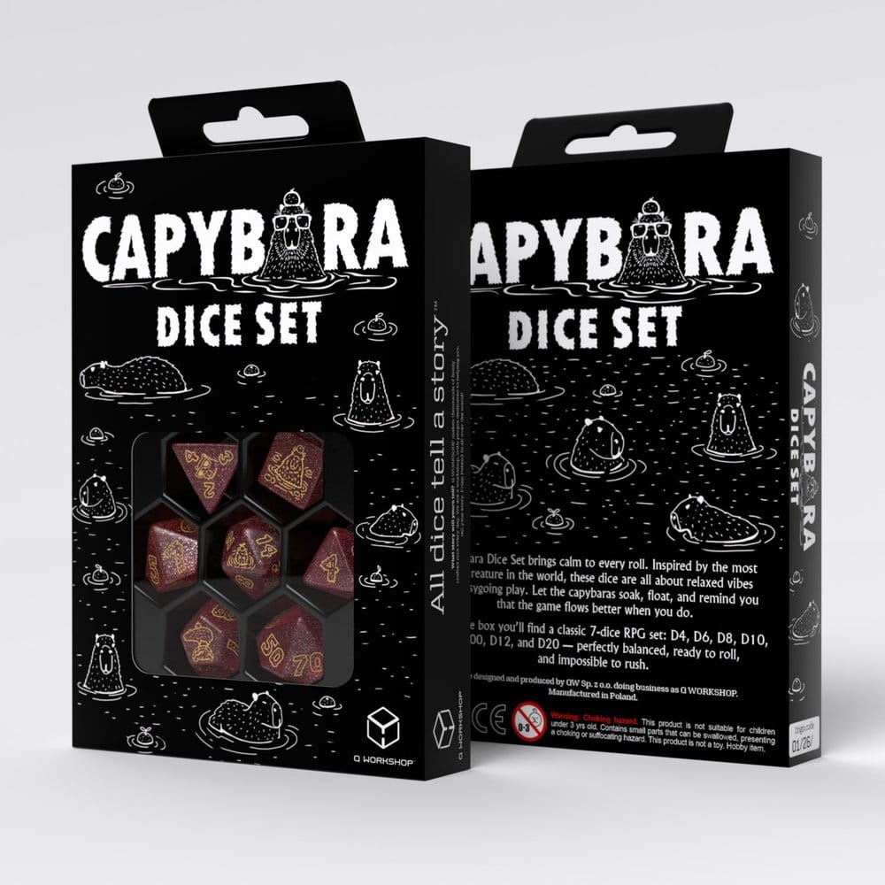 Capybara Set de 7 Dés Chillo