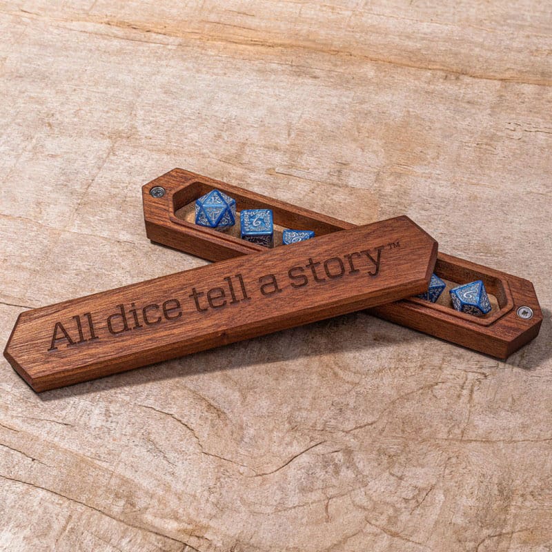 Q Workshop Boîte à dés Sapelli All dice tell a story