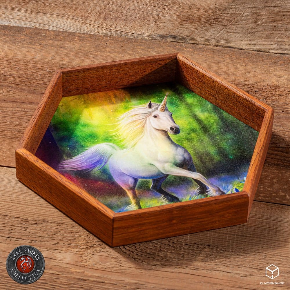Anne Stokes Plateau à dés Chase The Rainbow 20 cm