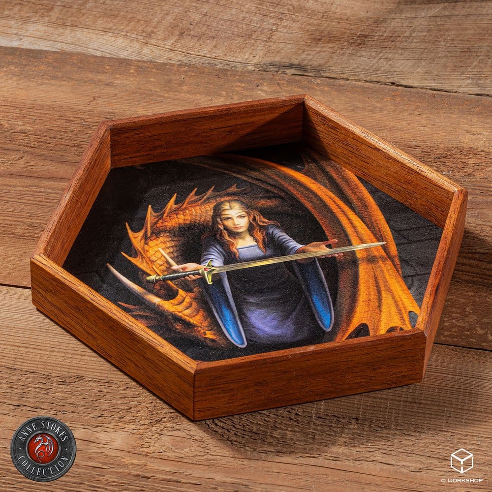 Anne Stokes Plateau à dés The Truth 20 cm