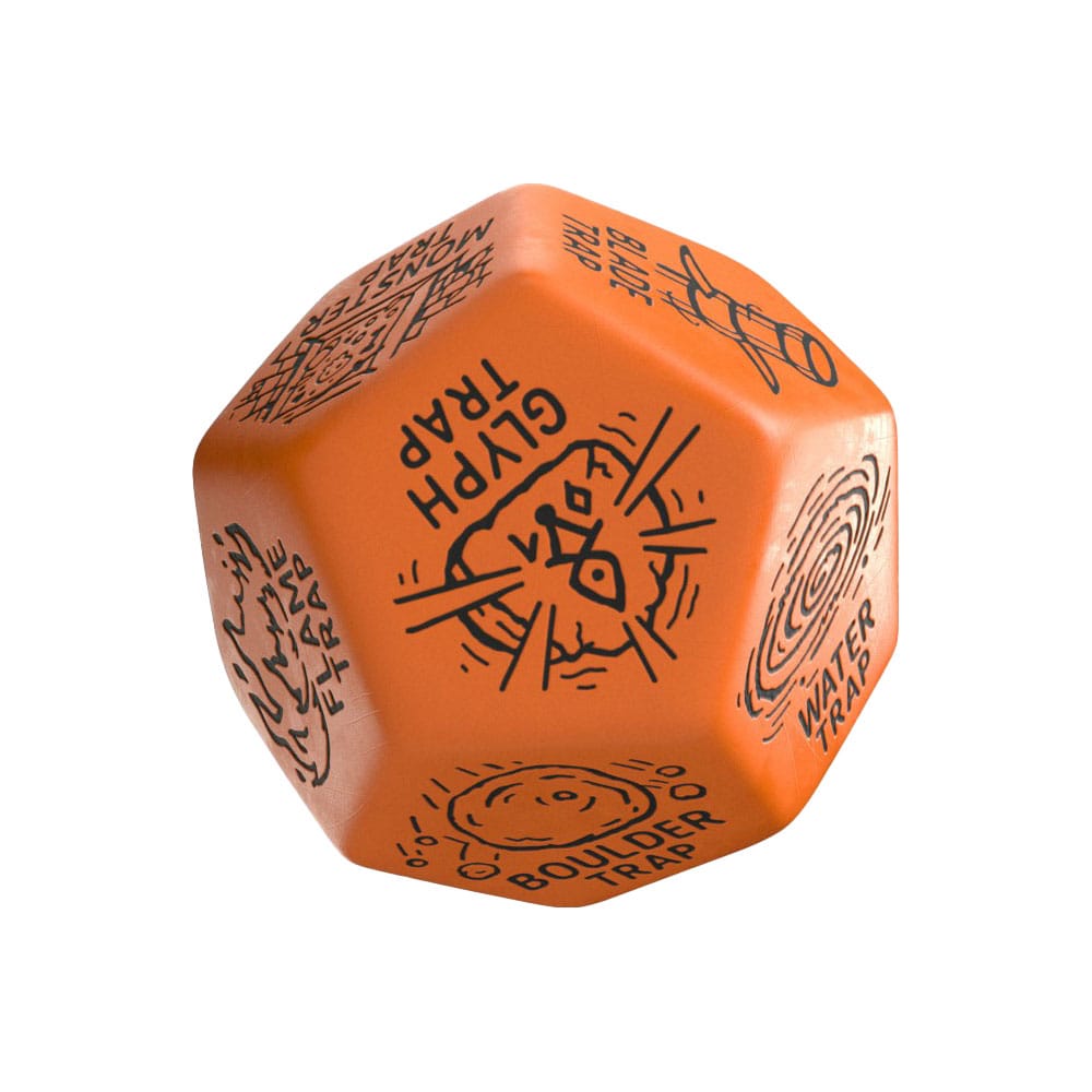 Viridian Jumbo dé Trap Generator Die D12 Orange