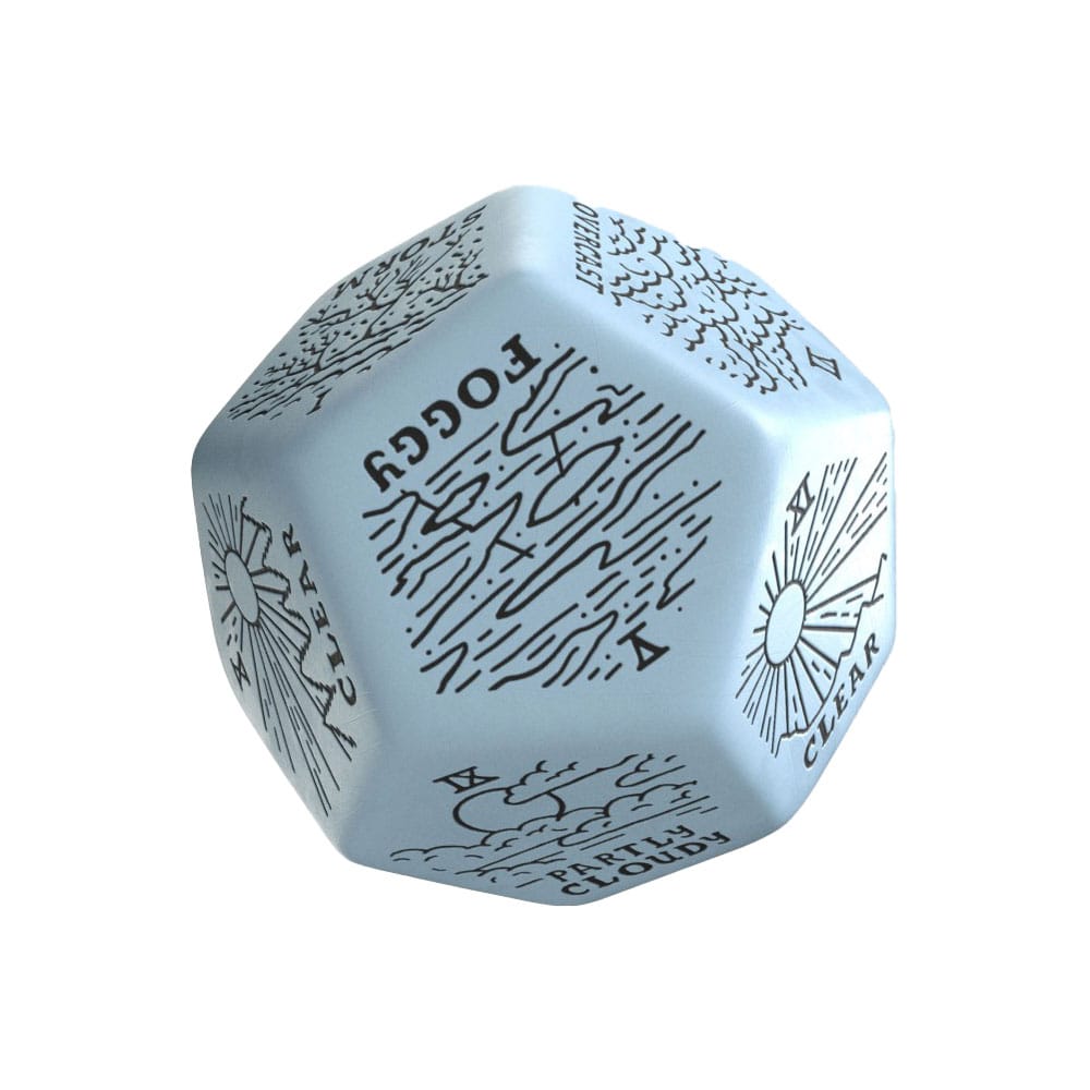 Viridian Jumbo dé Weather Generator Die D12 Bleu