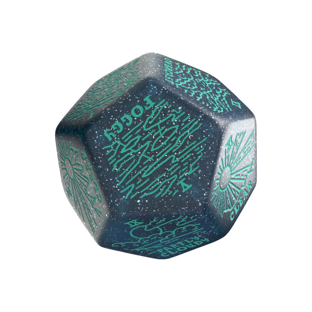 Viridian Jumbo dé Weather Generator Die D12 Turquoise