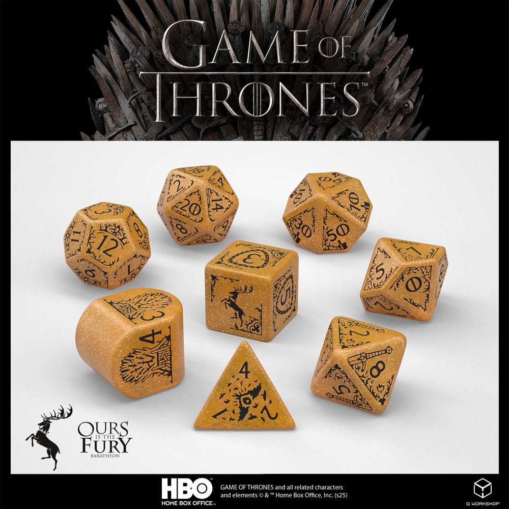 Game of Thrones pack dés Baratheon (8)