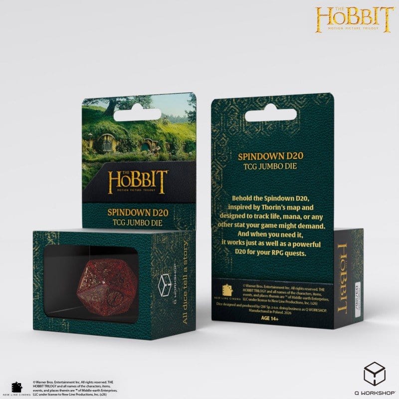 Le Hobbit Spindown jumbo dé Ember TCG D20