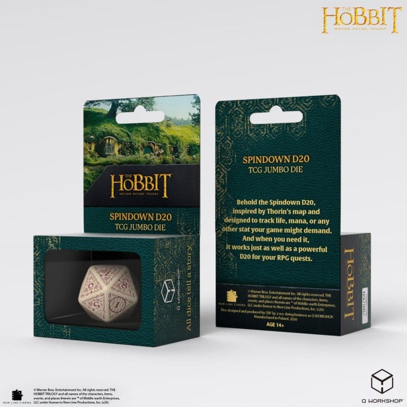 Le Hobbit Spindown jumbo dé Terra TCG D20