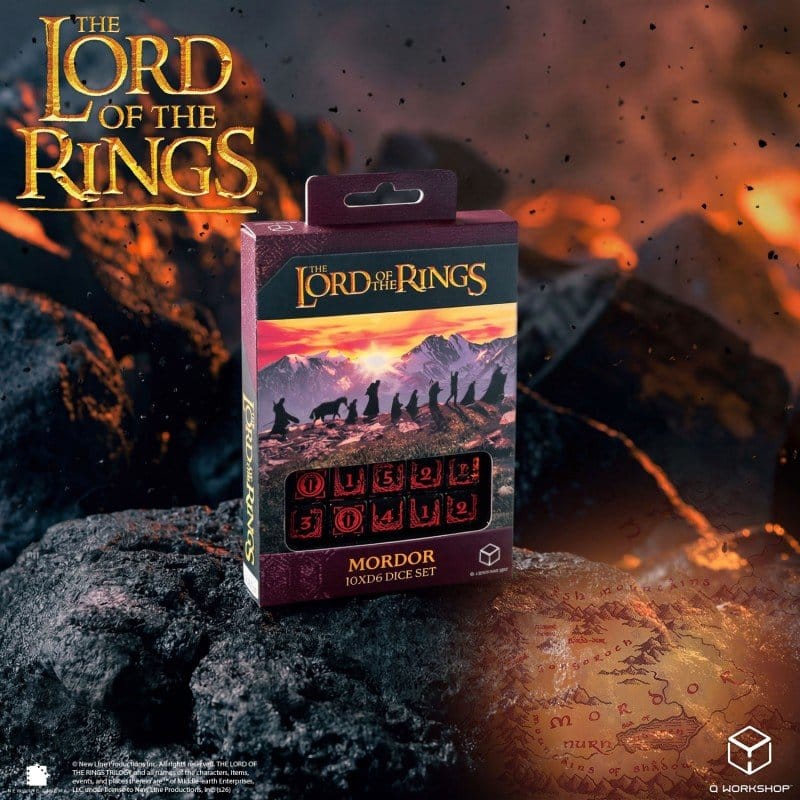 Le Seigneur des Anneaux: pack de 10 dés D6 Mordor