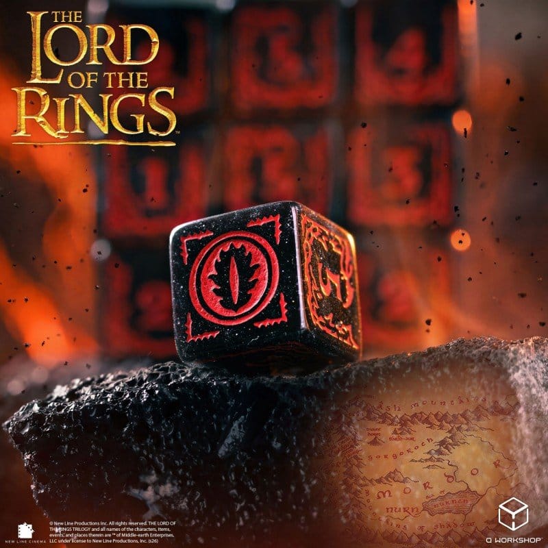 Le Seigneur des Anneaux: pack de 10 dés D6 Mordor