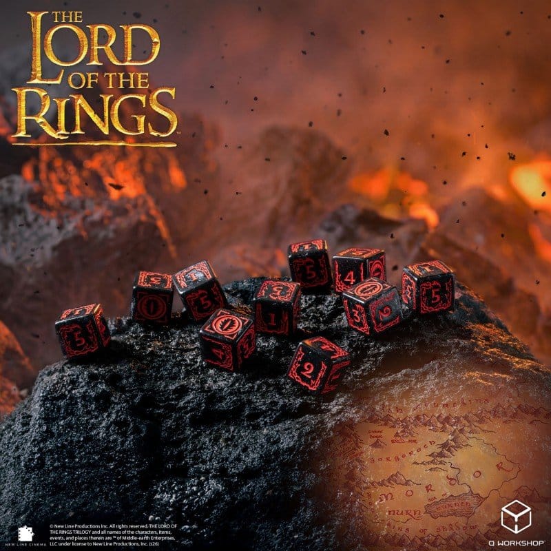 Le Seigneur des Anneaux: pack de 10 dés D6 Mordor