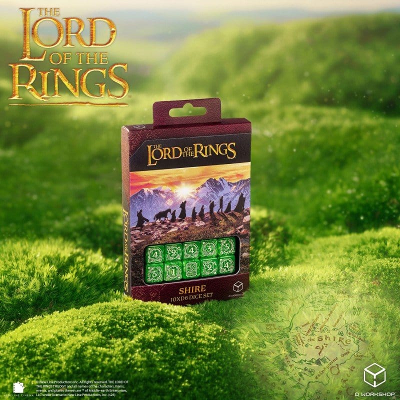 Le Seigneur des Anneaux: pack de 10 dés D6 La Comté