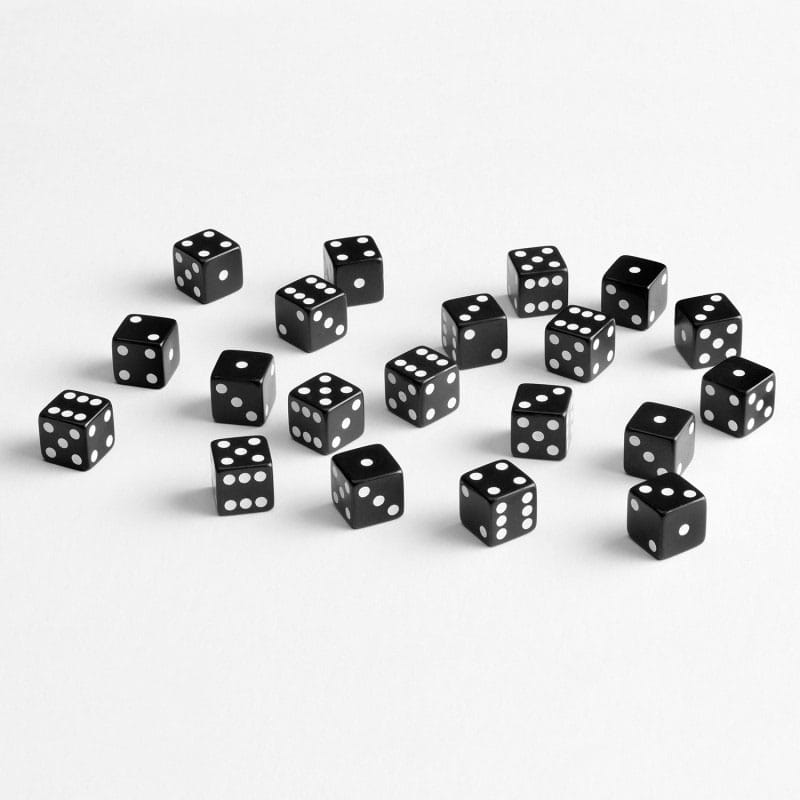 Q Workshop pack dés Full Pack D6 Noir (20)