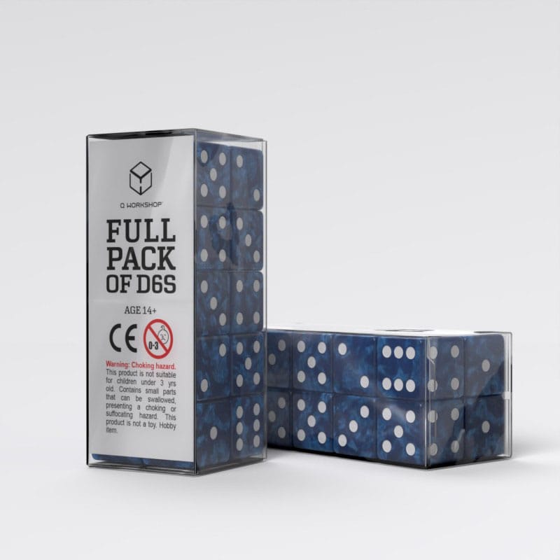 Q Workshop pack dés Full Pack D6 Cobalt(20)