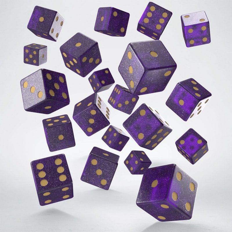 Q Workshop pack dés Full Pack D6 Shimmering Purple (20)