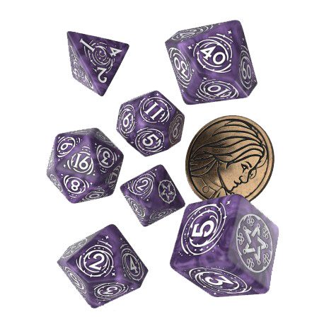 The Witcher pack dés Yennefer Lilac and Gooseberries (7)