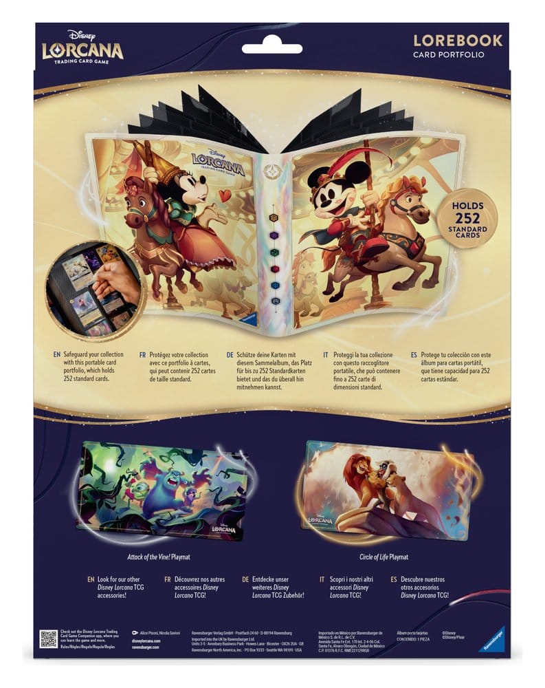 Disney Lorcana TCG Portfolio pour cartes Mickey & Minnie