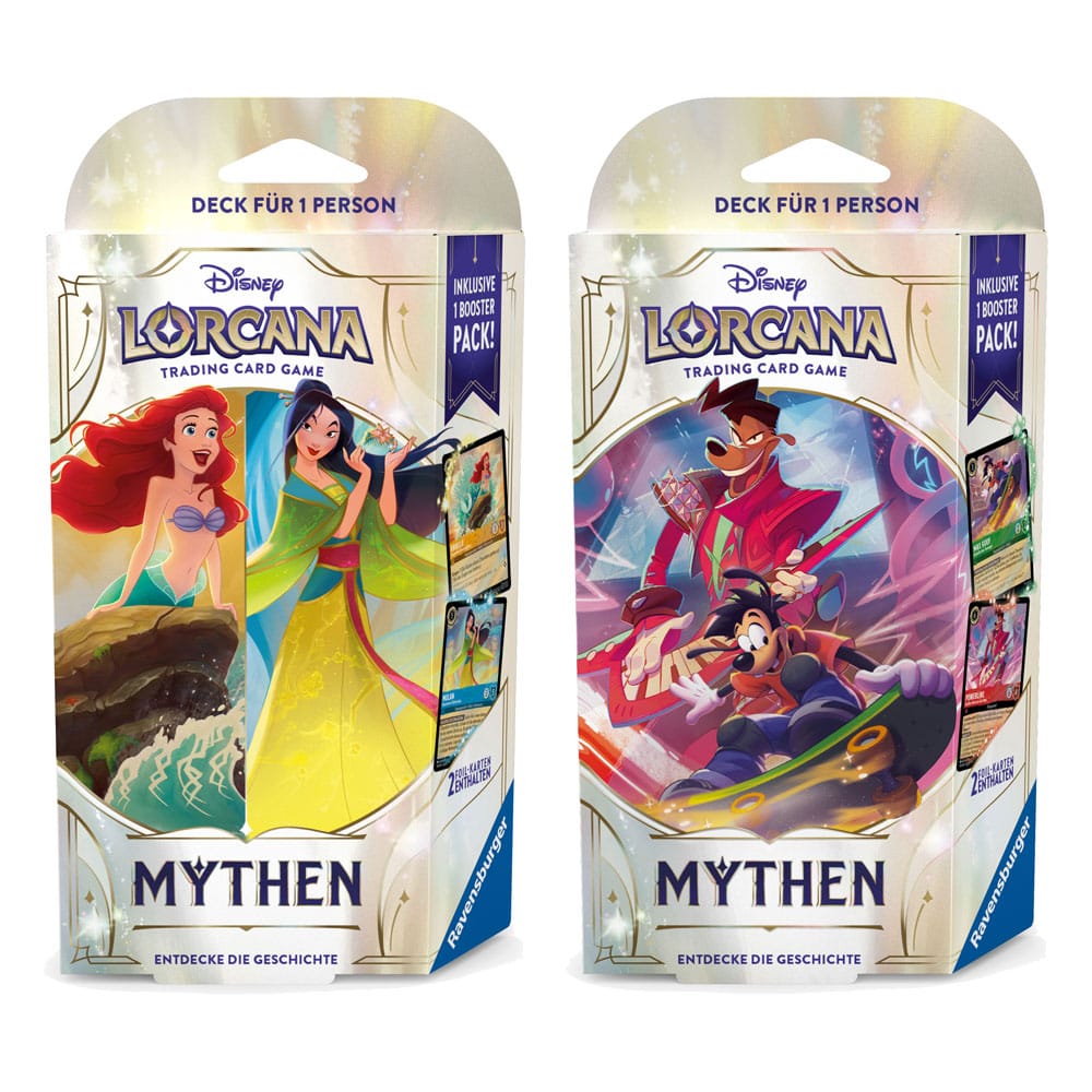 Disney Lorcana TCG présentoir decks de démarrage Mythen (8) *ALLEMAND*