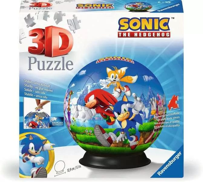Sonic - The Hedgehog Puzzle 3D Characters Puzzle Ball (72 pièces)