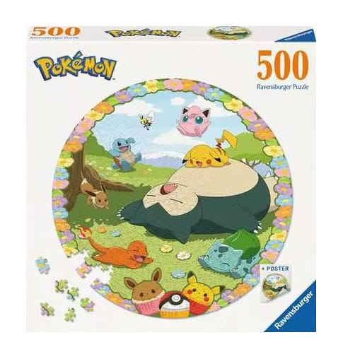 Pokémon puzzle rond Flowery Pokémon (500 pièces)