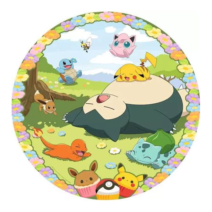 Pokémon puzzle rond Flowery Pokémon (500 pièces)