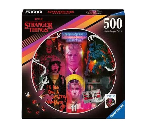Stranger Things puzzle rond Friends Don't Lie (500 pièces)