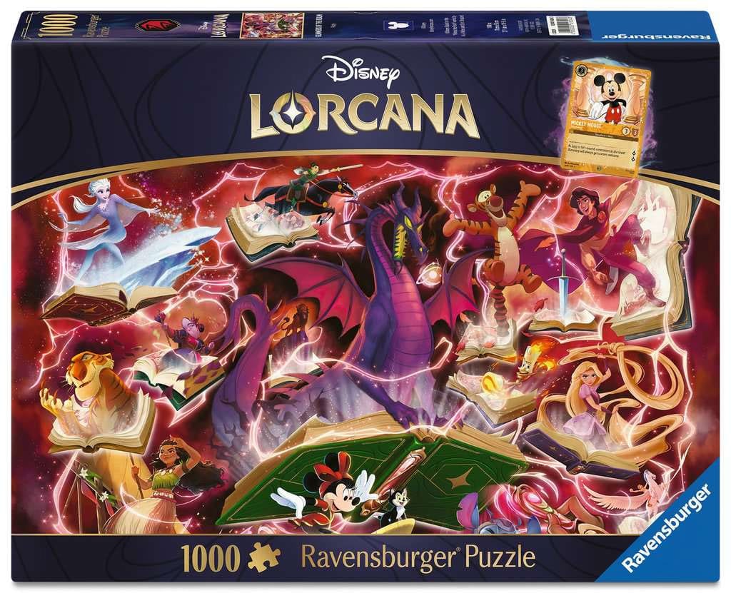 Disney Lorcana puzzle Glimmers of the Realm: Ruby (1000 pièces)