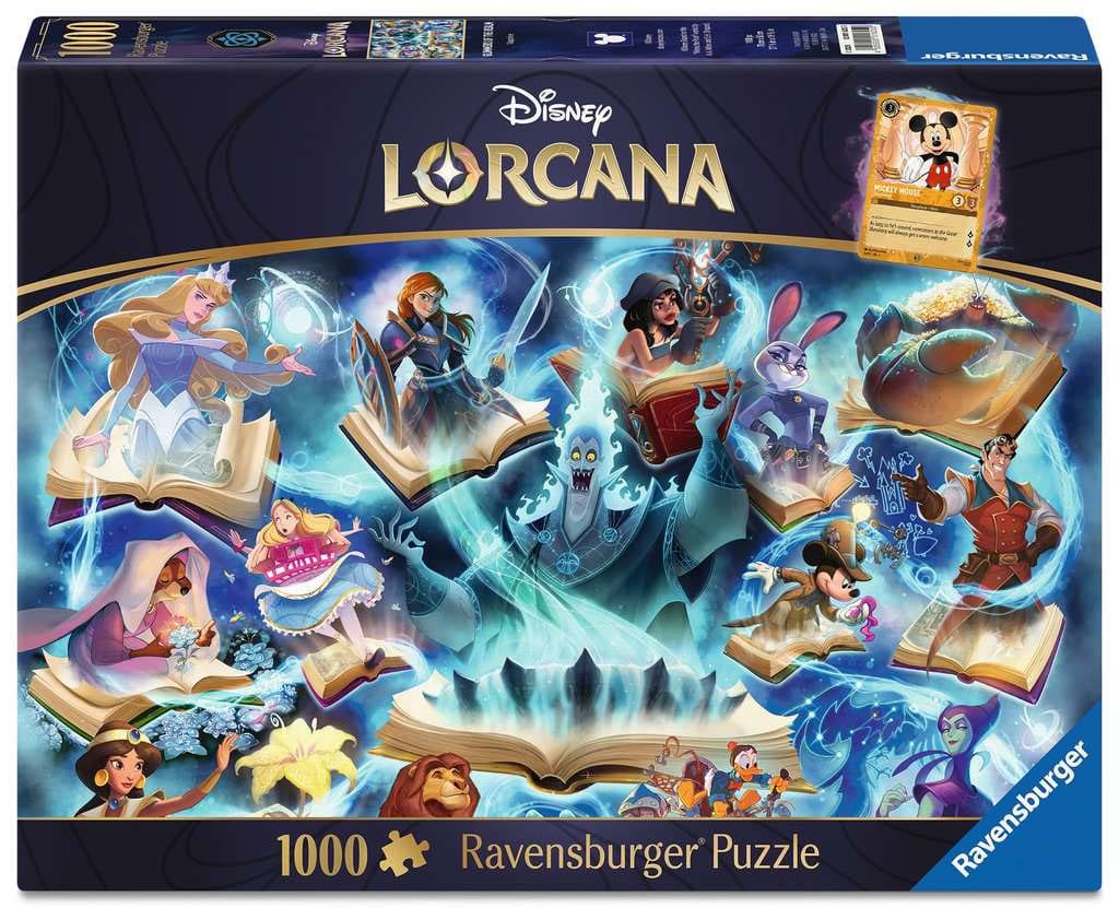 Disney Lorcana puzzle Glimmers of the Realm: Sapphire (1000 pièces)