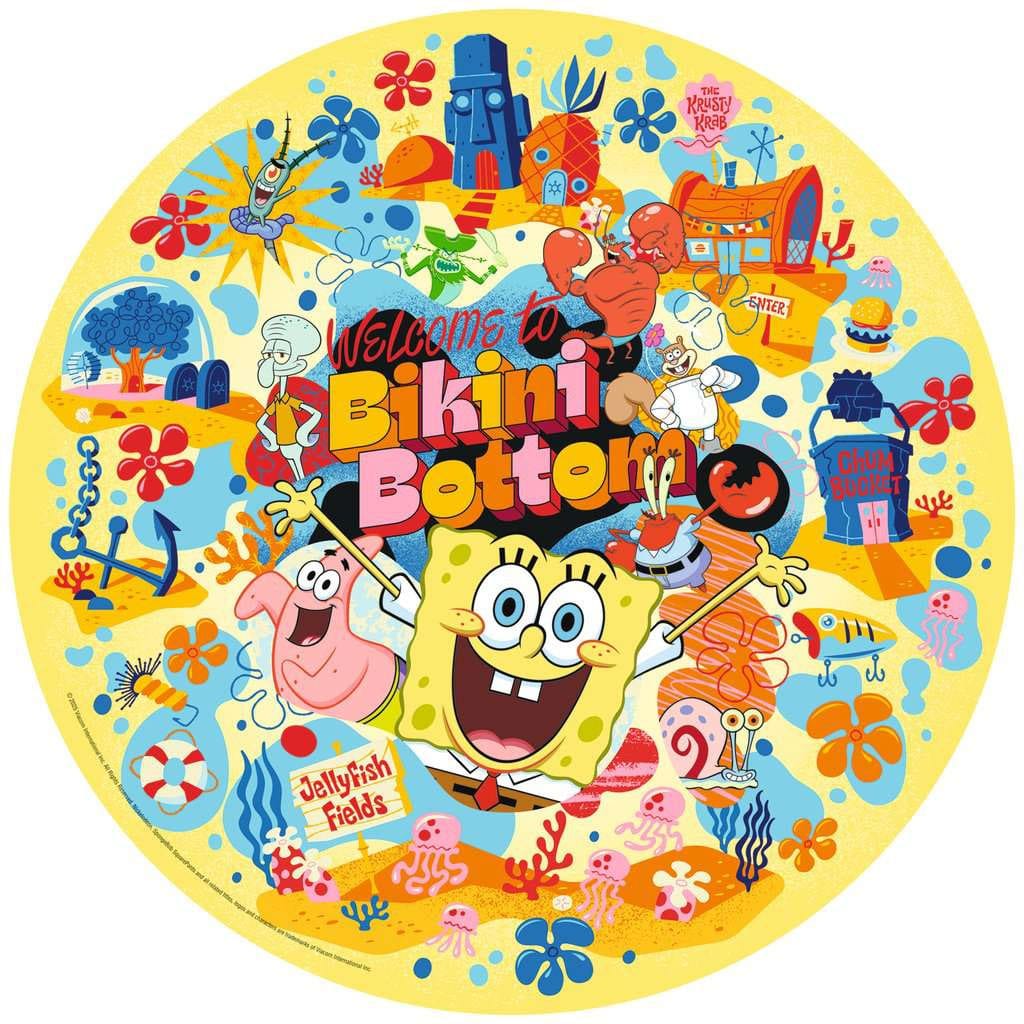 Bob l'éponge puzzle rond Welcome to Bikini Bottom (500 pièces)