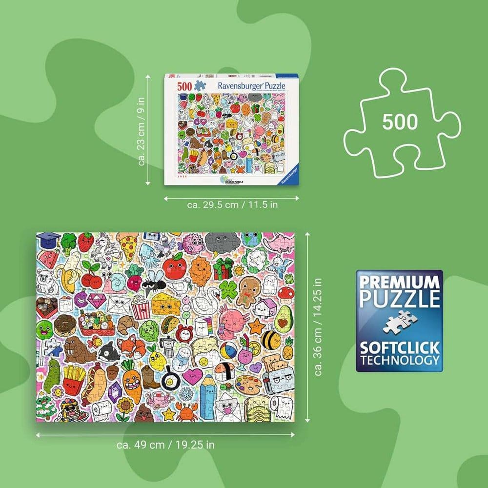 Kawaii puzzle Mignon Chaos Kawaii (500 pièces)